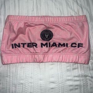 Inter Miami Bandeau Pink Crop Top